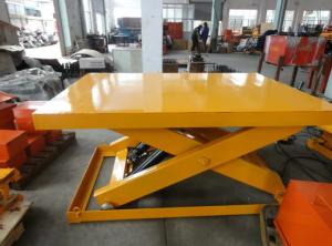 Wholesale Durable Stationary Hydraulic Lift Table For Warehouse Yellow from china suppliers