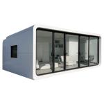 Apple Cabin House Durable Galvanized Steel Frame and Elegant Metal Carved Panel