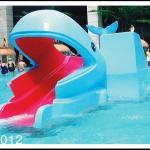 Industrial small amusement raft rides , fiberglass pool slide for Kids Water