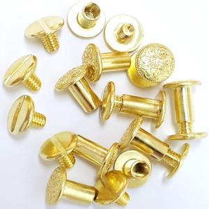 Wholesale Custom Metal Stainless Steel Brass Titanium Binding Screw for Leather RoHs Certified from china suppliers