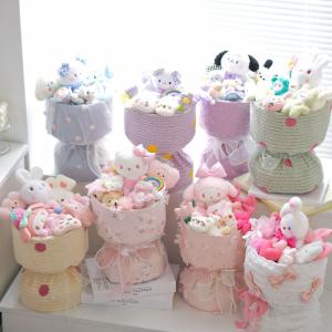 Wholesale 20x35cm Doll Bouquet Unique Gift for Girlfriend's Birthday or Qixi Valentine's Day from china suppliers
