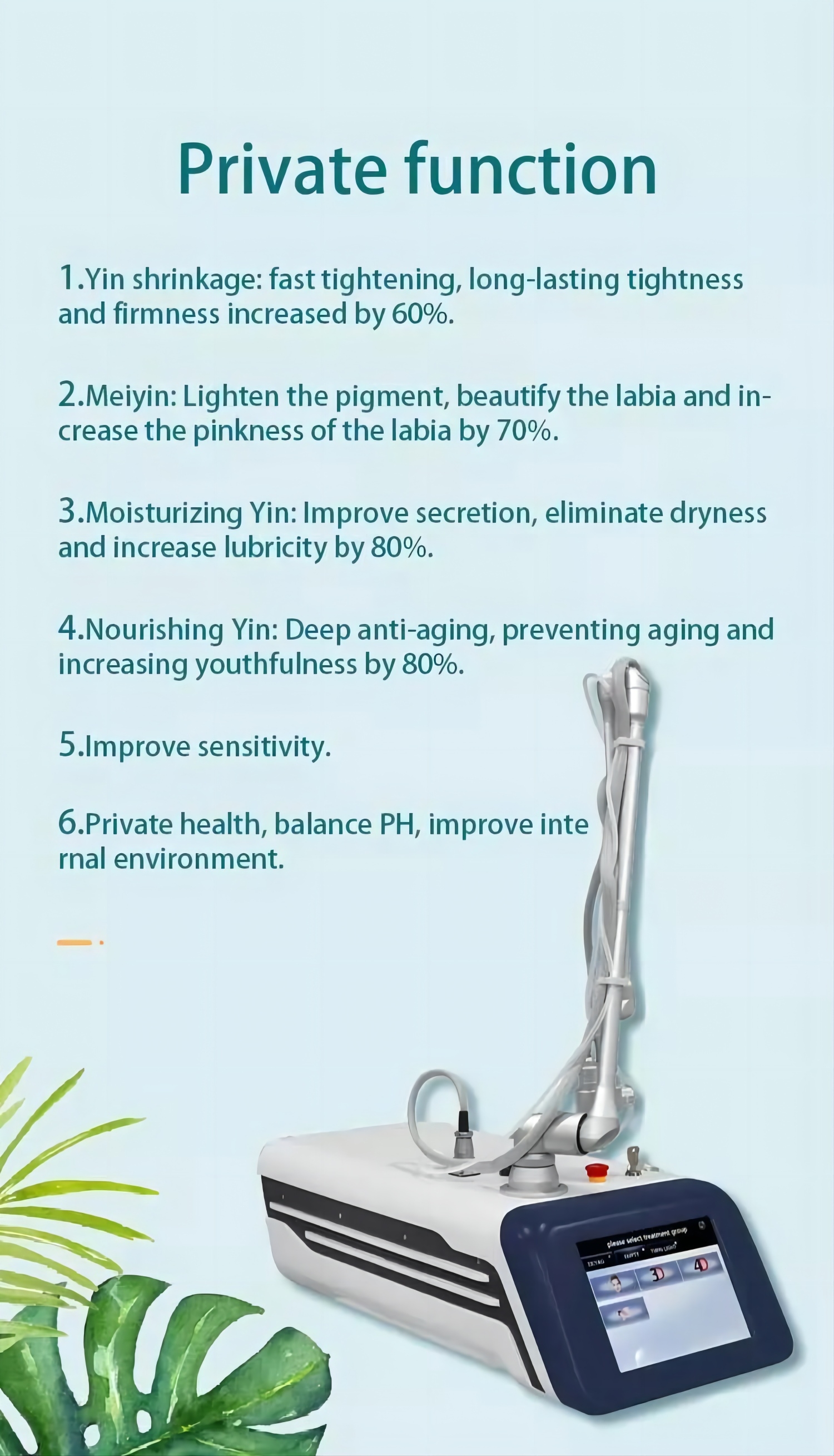 Small Desktop Portable Fractional Co2 Laser For Scar Stretch Mark Removal