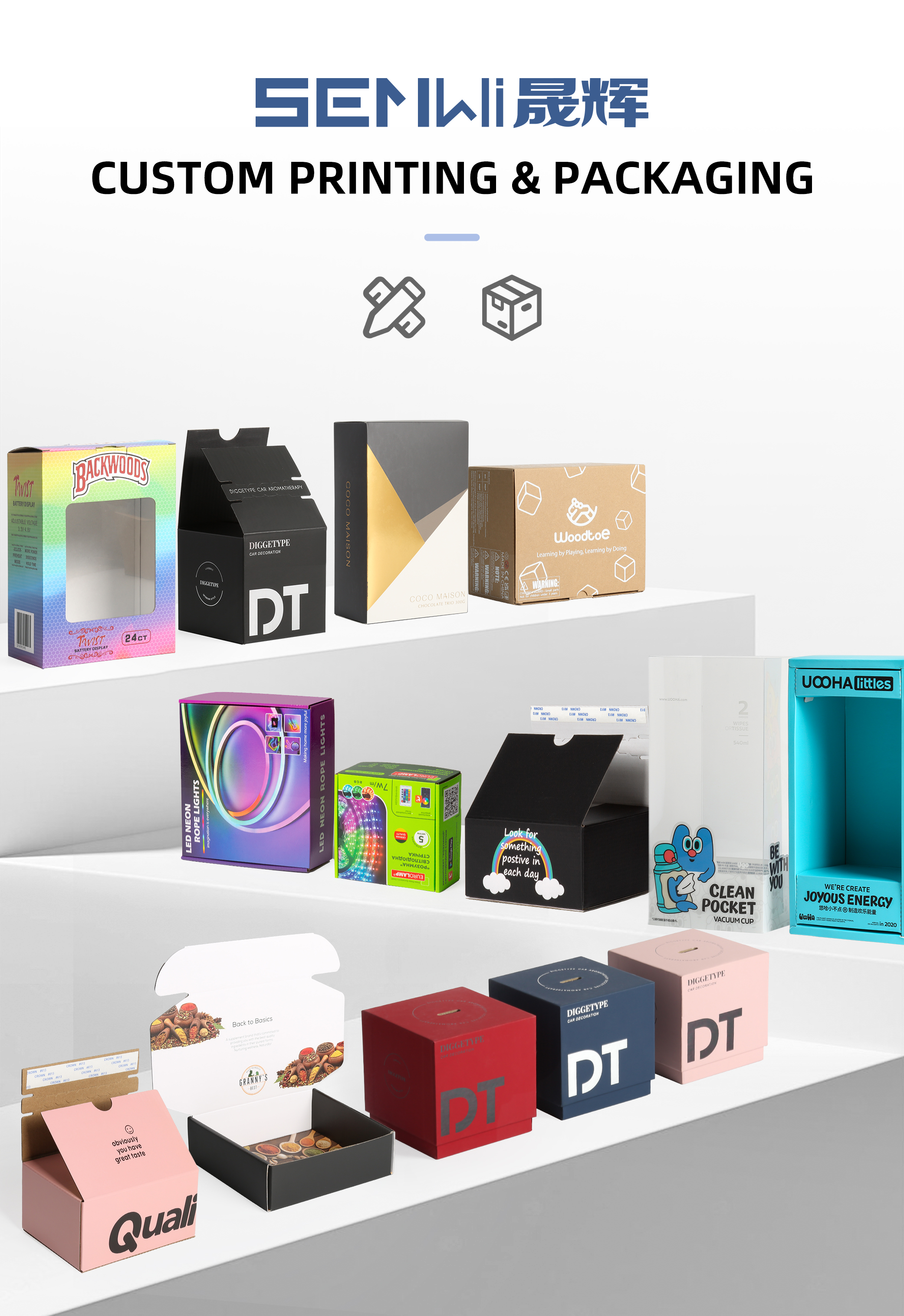 Custom Cardboard Shipping Boxes with Glossy Lamination In Pantone And CMYK Colors