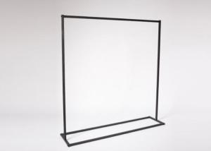 Wholesale Metal Retail Chain Stores Hanging Clothes Display Rack Flooring Stand Black Color from china suppliers