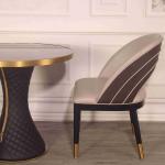 Italian Fashion Dining Chair Simple Modern Hotel Backrest Negotiating Commercial