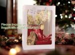 Kraft Paper Bags Square Bags, Thick Paper Bag With Window For Wedding, Party,