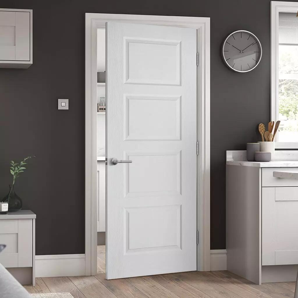Modern Style Custom Size Solid Wood Interior Doors for Houses in Contemporary Design