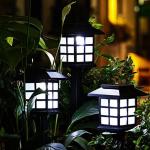 Rechargeable Battery Solar Outdoor Pathway Lighting , Solar LED Patio Lights