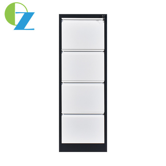 Office Furniture 4 Drawer Steel Filing Cabinet With Partition In Drawers K/D Structure