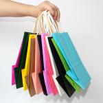 Christmas Gift Packaging Paper Bag With Paper / PP / Nylon / Cotton Handle