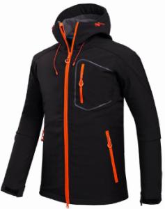Wholesale Custom Mens Waterproof Softshell Jacket Grey O Neck Type For Outdoor Camping from china suppliers