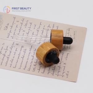 Wholesale Customized Bamboo Dropper Caps Essential Oil Pipette 18/410 20/400 from china suppliers