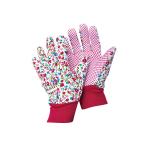 Safety Cotton Knitting Gardening Gloves with Cotton Material and Anti-slip