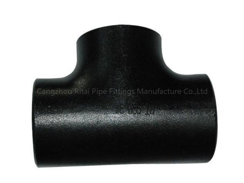 DN 200 DN600 Equal Tee Pipe Fitting Mild Steel Buttweld 2" - 8" Sch40 Welded