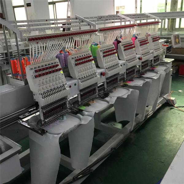 6 Head Flat Computerized T-Shirt Sewing Embroidery Machine