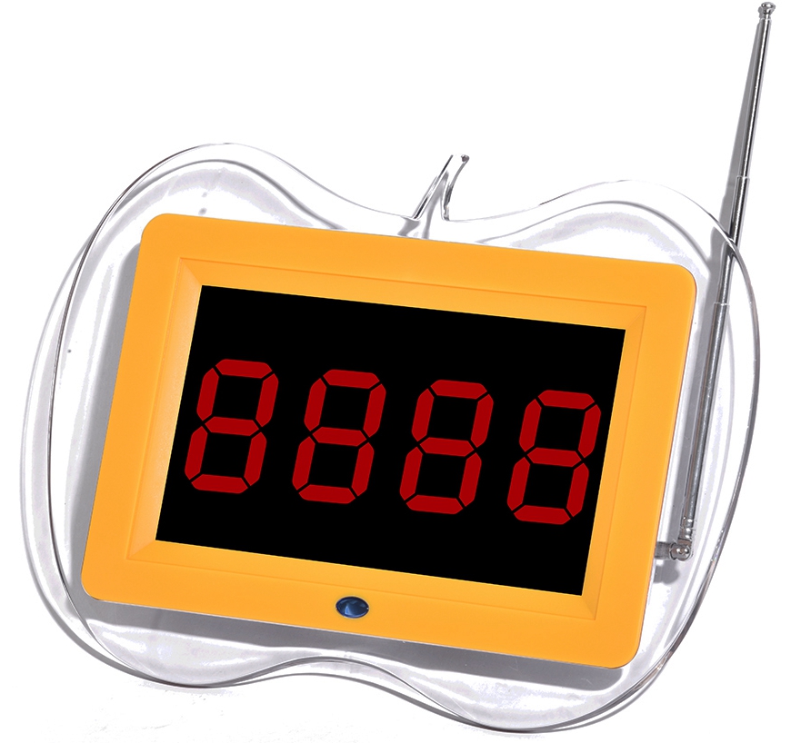 Hot sale best price wireless calling system display receiver with 3 keys call button