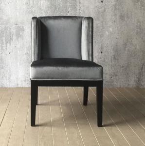Wholesale Dark Oak wood finish Linen fabric upholstery arm chair/wooden dining chair/desk chair from china suppliers