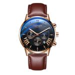 Factory Customized Alloy Band Fake Three Eye Calendar Big Dial Men Watch