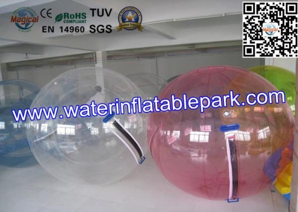 Colorful 0.9mm PVC Clear Sphereing Inflatable Water Walking Ball For Entertainme