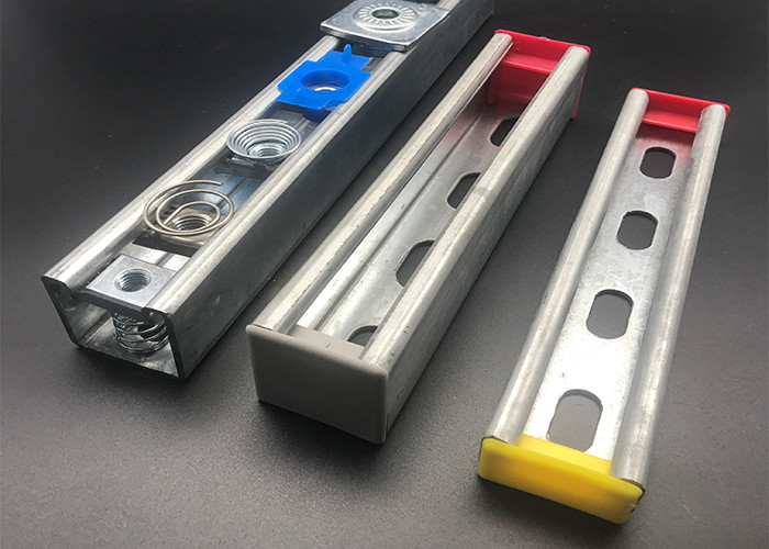 Plastic Rubber Square Shape Strut Channel Over End Caps