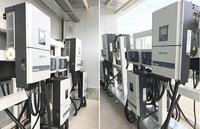 Waterproof 30KW Solar Wind Inverter Commercial Rooftop Inverters 50/60 Hz