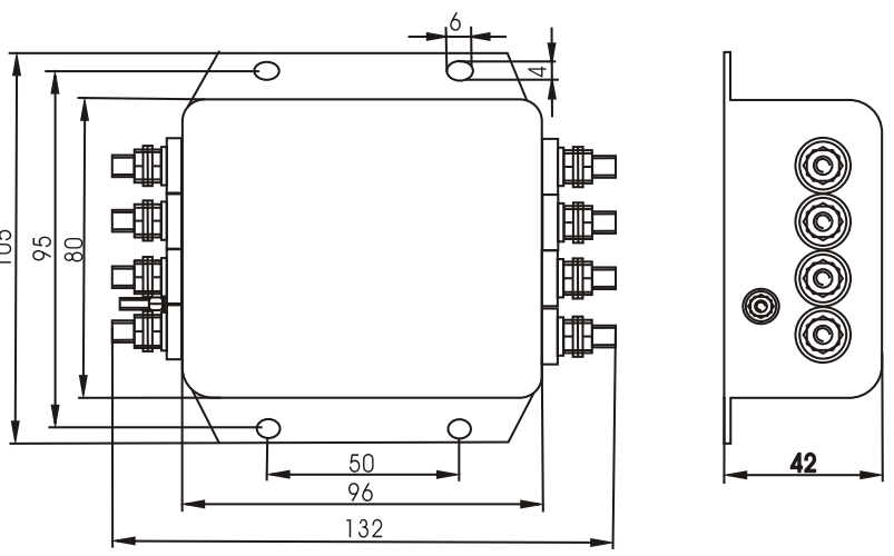 DAC41 High Performance Noise Emi filter for inverter 3 Phase EMI EMC Low Pass Filter