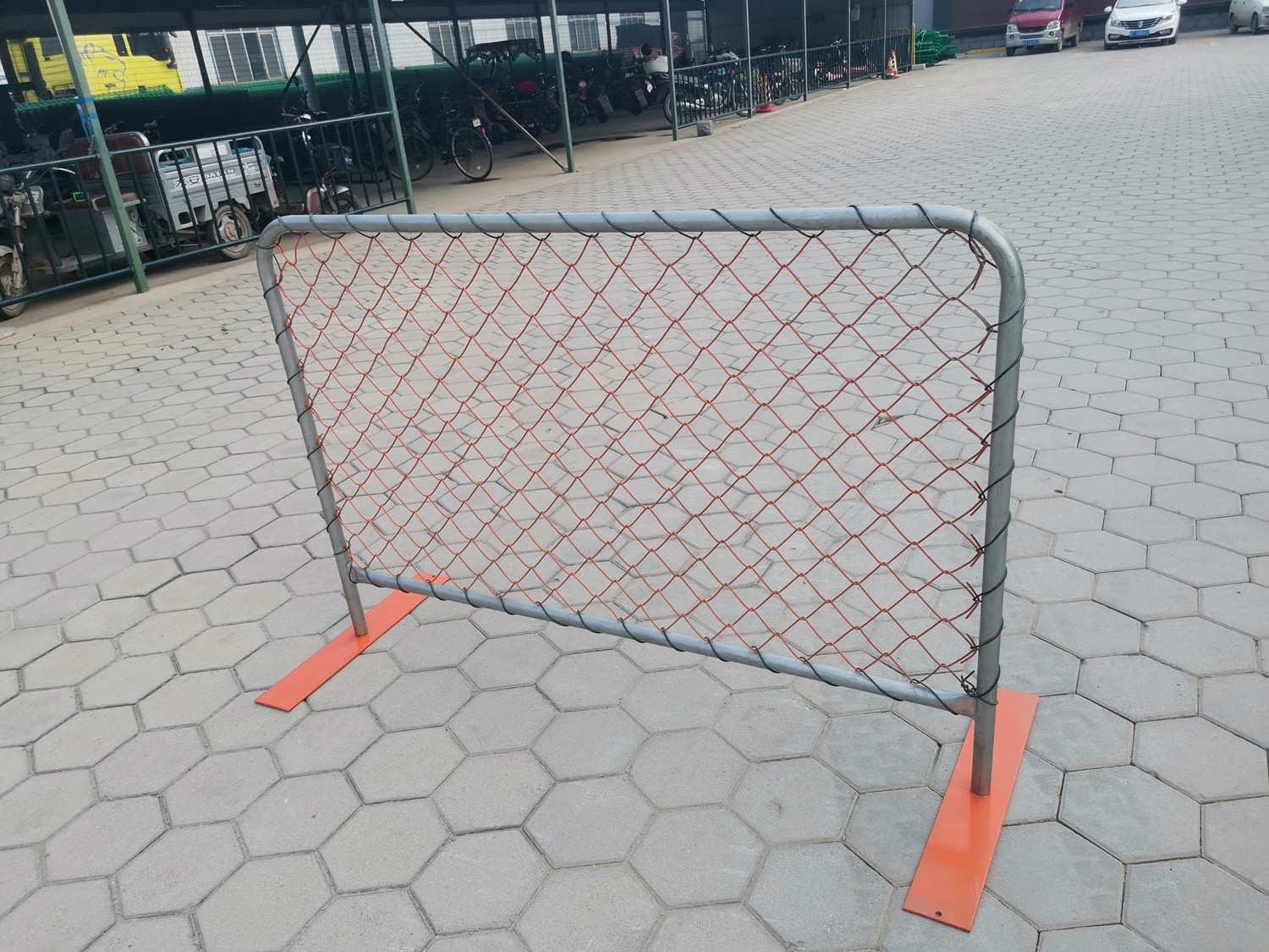 Pvc Chain Link Mesh Temporary Event Fence Metal Flat Feet Crowd Control