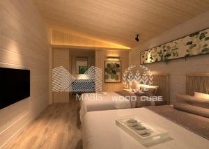 Wholesale Light Steel Prefab Holiday Homes , Anticorrosive Modular One Bedroom Homes from china suppliers