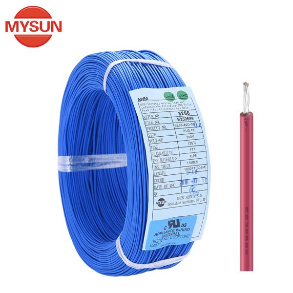 UL3266 300V 125C 10-32AWG XLPE Wires and Cables for Home Appliance Heater