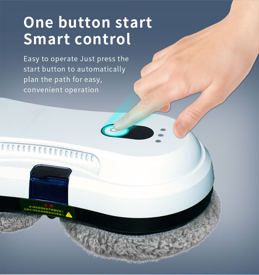 Intelligent Window Cleaner Robot 240v Ultra Thin Automatic Skylight Cleaner