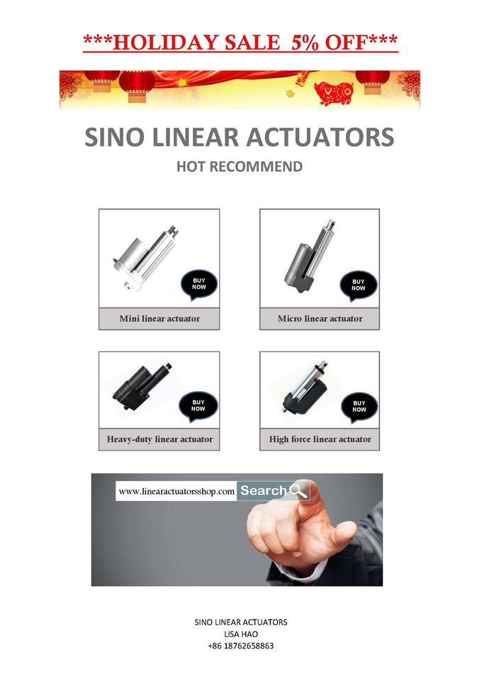 Brush DC Motor Linear Actuators Electric 12volt/ 24volt, waterproof mini electric piston actuator with feedback