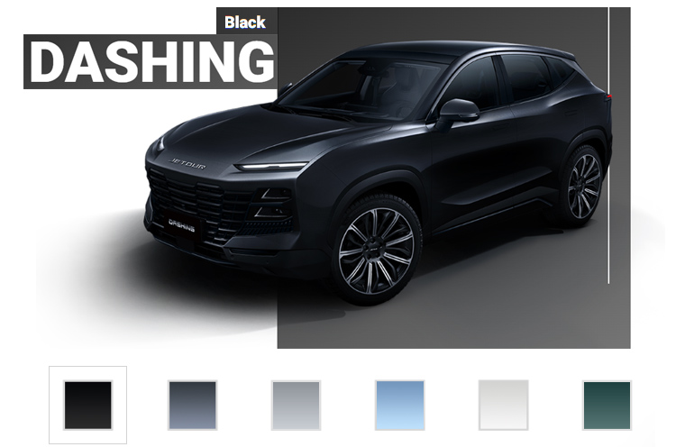 2023 2024 Chery Jetour Dashing Euro VI Panoramic Sunroof SUV 1.6T DCT Turbo Engine Leather Seats FWD LED Daytime Light