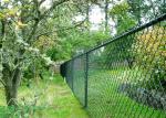Green PVC Coated Garden Fence, pvc coated diamond wire mesh, Green PVC Coated
