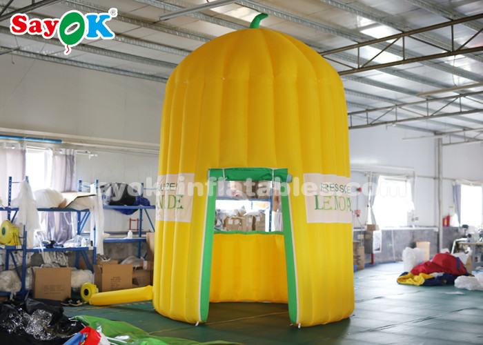 Inflatable Outdoor Tent 4m High Oxford Cloth Inflatable Lemonade Juice Kiosk For Amusement Parks