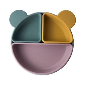 Wholesale Bpa Free Kids Tableware Food Grade 2022 Silicone Baby Feeding Plate Set Suction from china suppliers