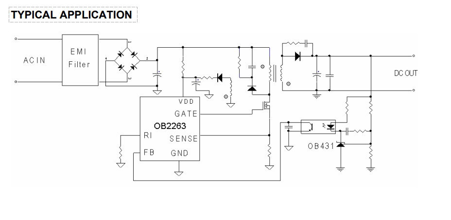 OB2263AP(DIP8), OB2263CP(SOP8) OB2263MP (SOT23-6)