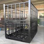 Two Door Animal Trap Cage 2.2M Collapsible Large Wild Animal Cage For Boar Wolf