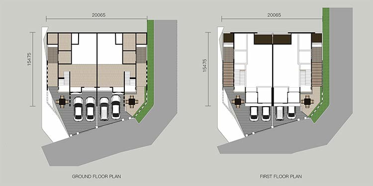 Two Floors Of The Light Steel Prefab Modern Homes Prefabricated Light Steel Structure Houses