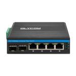 Mini Size 6 Port Ethernet Switch Din Rail Mount Industrial Grade For Outdoor