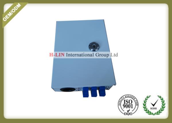 Metal Fiber Termination Box 6 Port , Fiber Optic Cable Junction Box For indoor