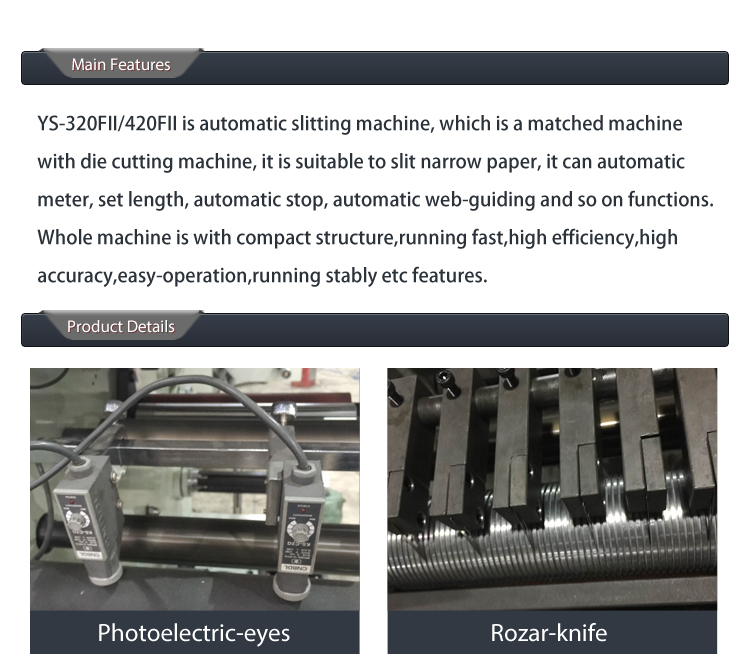 Label Plastic Automatic Slitting And Rewinding Machine 220v Paper Sheeting Machine