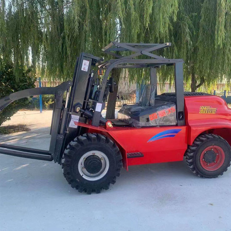 4.5t Off Road Forklifts And Loading Rough Terrain Diesel Forklift Truck With Cabin