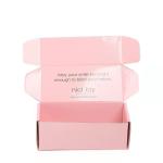 Custom Folding Corrugated Cardboard Grooming Supplies Box Pink Beauty Wrapping