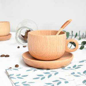 Wholesale Beech Wooden Drinking Cups 250ml Wine Cocktails Mixed Drinks Beer Wooden Mug from china suppliers
