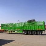 Brand New 3 Axle 60 Ton 12.00R20 Tires 12 Tire Side Wall Trailer Post Fence