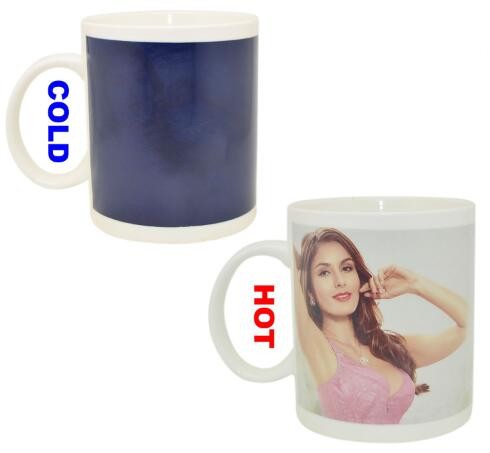 Ceramic Material Bulk Color Changing Coffee Mug FDA SGS Certification