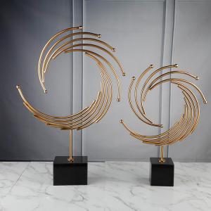 Wholesale Iron Metal Golden Phoenix Sculpture For Home Interior from china suppliers