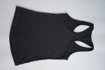 Soft Womens Cotton Tank Tops , Breathable Women'S Black Racerback Tank Top