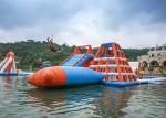0.6 - 0.9mm PVC Inflatable Floating Water Park With Printing Logo