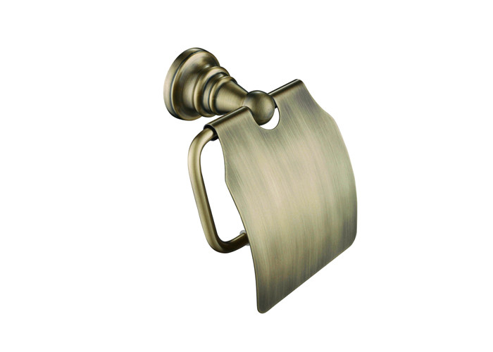 Durable Bathroom Accessory Single Roll Toilet Paper Holder With Cover